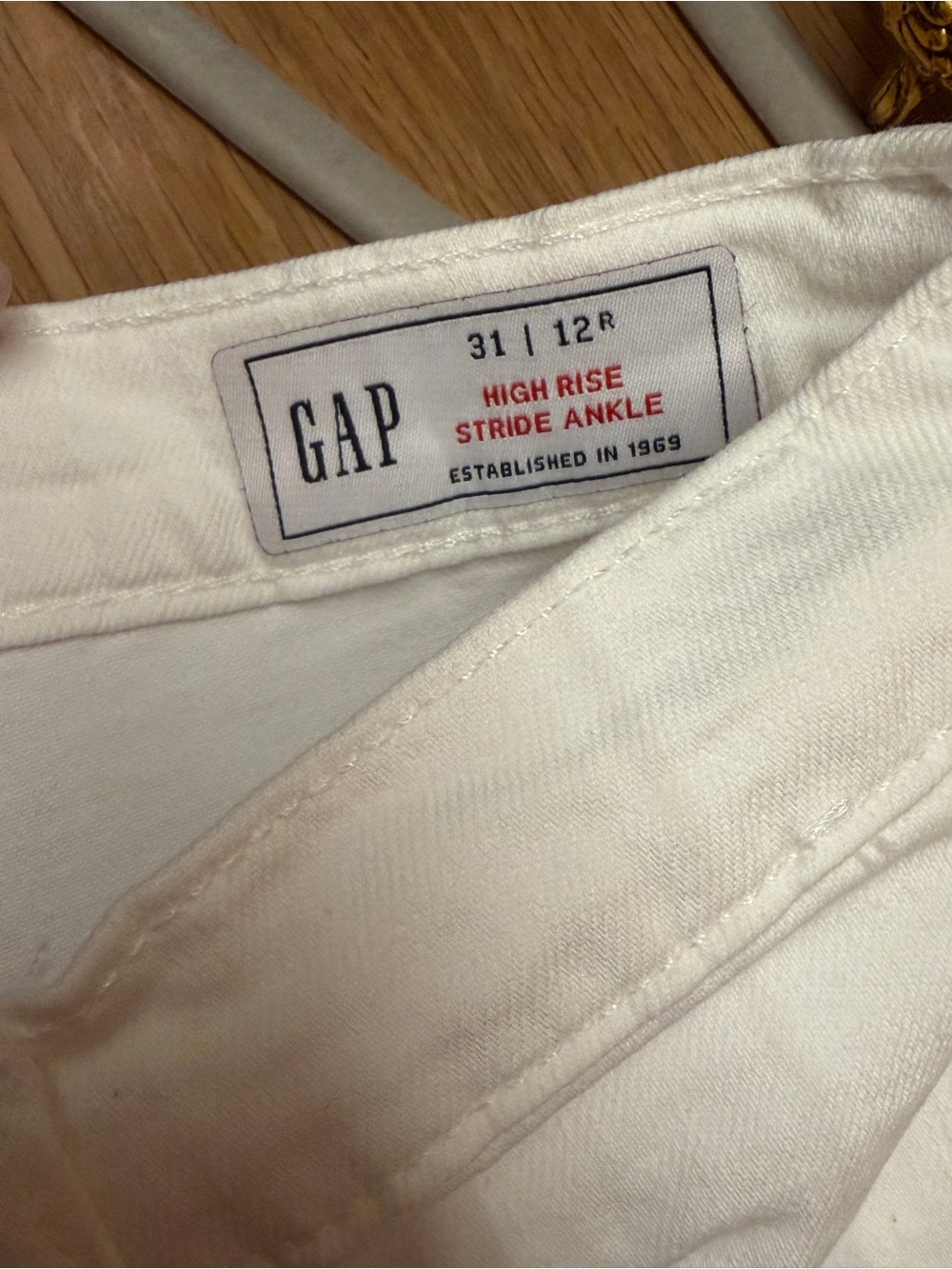 GAP white jeans
